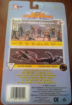 Wing Commander Action Figure - Box Back