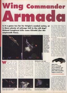 Wing Commander Armada Review - PC Format Page 1