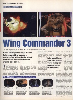 Wing Commander 3 Review - PC Format Page 1