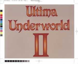 Ultima Underworld 2 - Logo Proof Version 1