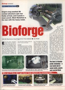 PC Format Bioforge Review - Page 1