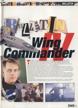 PC Zone Wing Commander 4 Bulletin - Page 2