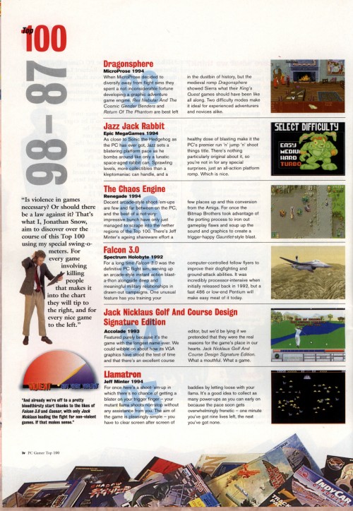 Top 100 PC Games in 1996 PC Gamer Pix's Origin Adventures