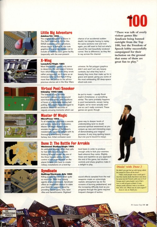 Top 100 PC Games in 1996 PC Gamer Pix's Origin Adventures
