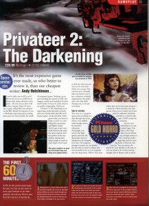 PC Format Privateer 2 Review - Page 1
