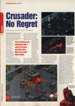 Crusader No Regret Preview - PC Format