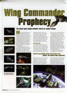 Wing Commander Prophecy Preview - Ultimate PC Page 1