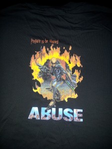 Abuse T Shirt Back