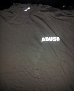 Abuse T Shirt Front