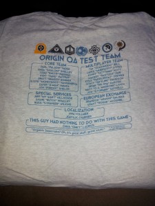 Alpha Centauri QA Team T-Shirt Back