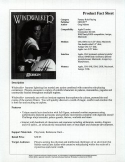 Windwalker Press Release Back