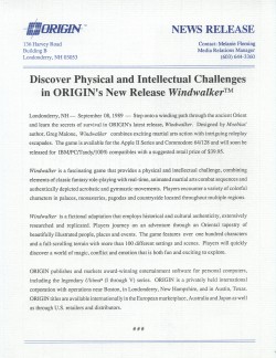 Windwalker Press Release Front