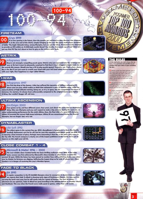 PC Gamer Top 100 – 2000 | Pix's Origin Adventures