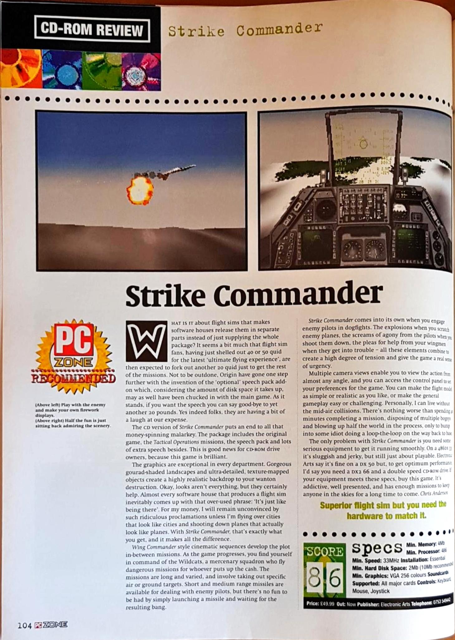 Strike Commander | Pix's Origin Adventures